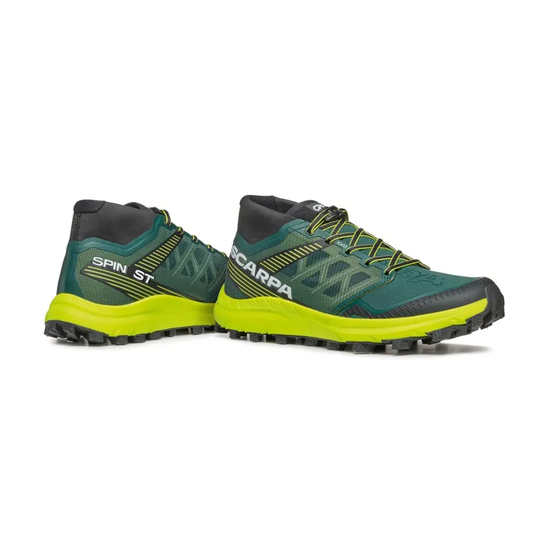 Scarpa Mens Spin ST Shoes - Dark Green Lime-5